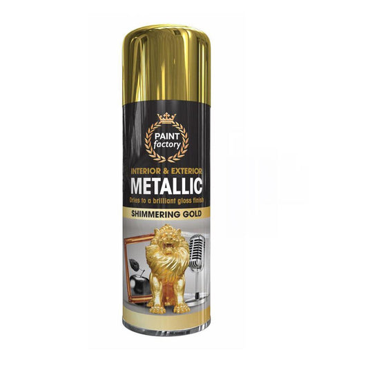 Paint Factory Allpurpose Gold Metallic Spray Paint 400ml