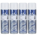 4X Upol Power Can Clear Coat Spray Paint 500ml