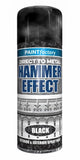 3X Paint Factory Hammered Black Spray Paint 400ml