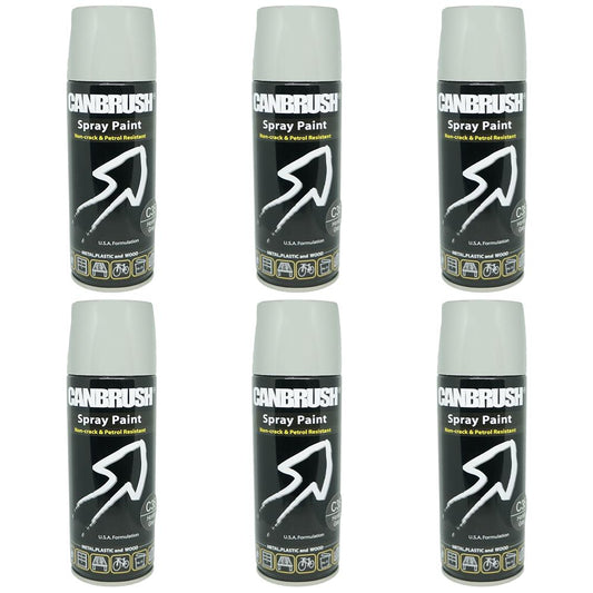 6X Canbrush C35 Honda Grey Spray Paint 400ml