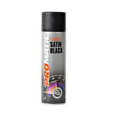 6X Promatic Satin Black Spray Paint 500ml