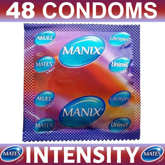 48X Mates Condoms Ribs And Studs By Manix