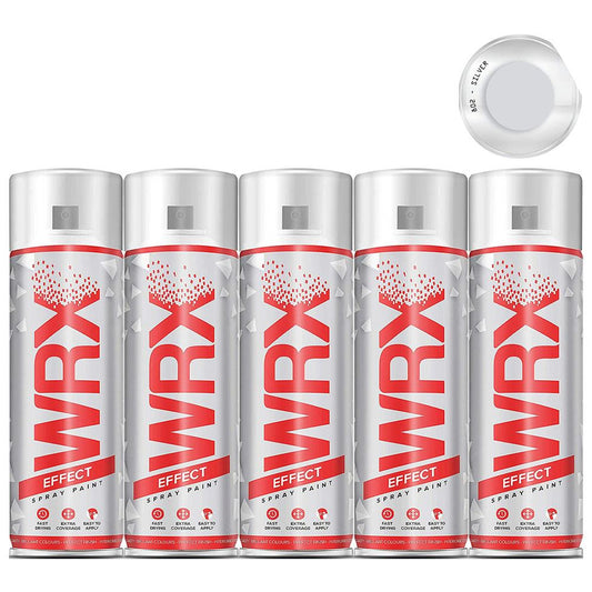 5X WRX Silver Spray Paint 400ml