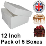 5X Cake Box 12"(12" Lid & 12" Base)