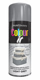 4X Paint Factory Light Grey Gloss Spray Paint 400ml