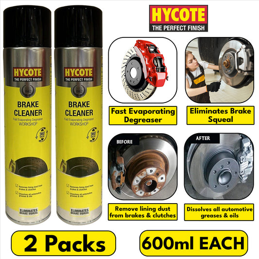 2X Hycote Brake Cleaner Spray 600ml