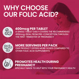 Folic Acid 400mcg - 60 Tablets