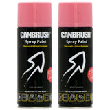 2X Canbrush C18 Pink Spray Paint 400ml