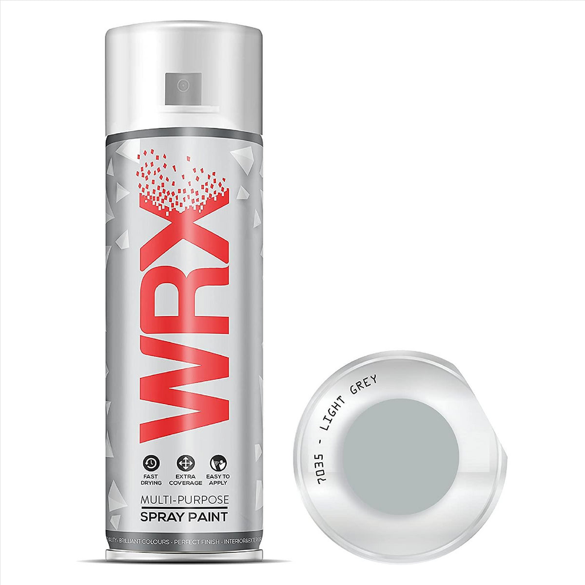 WRX Flat Light Grey 7035 Spray Paint Solvent Based 400ml