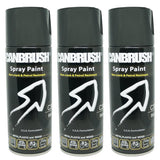 3X Canbrush C30 Gloss Black Spray Paint 400ml