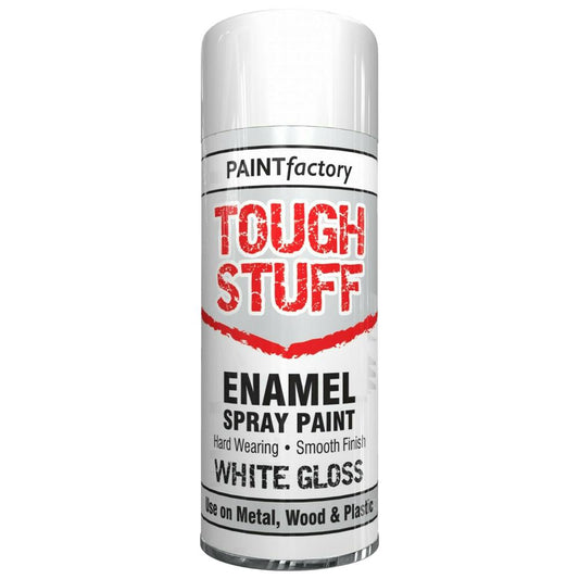 Paint Factory Tough Stuff Enamel White Gloss 400ml