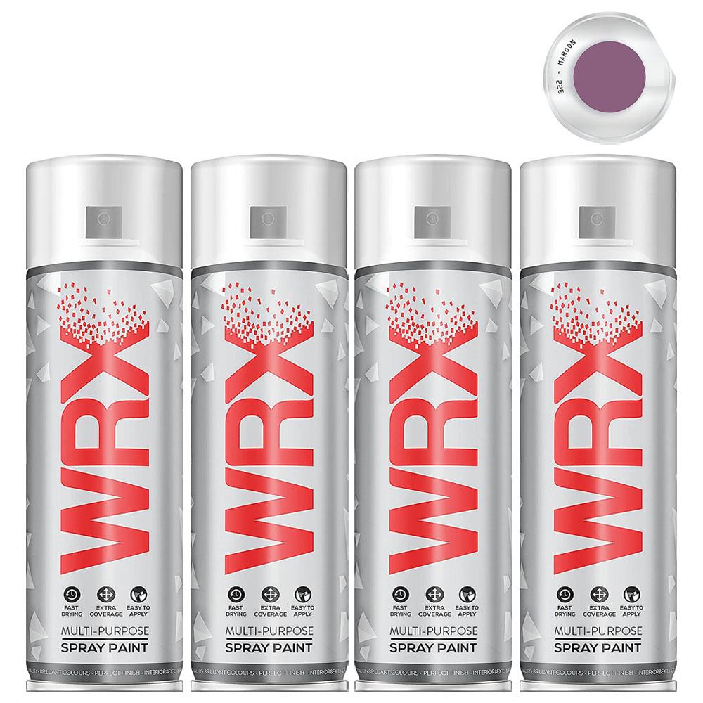 4X WRX Flat Maroon Spray Paint 400ml