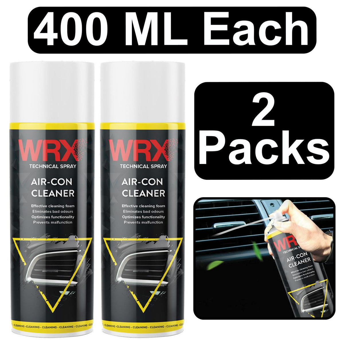 2X WRX Air Conditioners Cleaner Spray 400ml