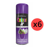 6X Paint Factory Proper Purple Gloss Spray Paint 400ml