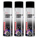 3X Promatic Black Underbody Spray Paint 500ml