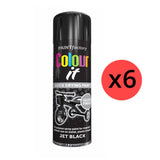 6X Paint Factory Black Gloss 250ml