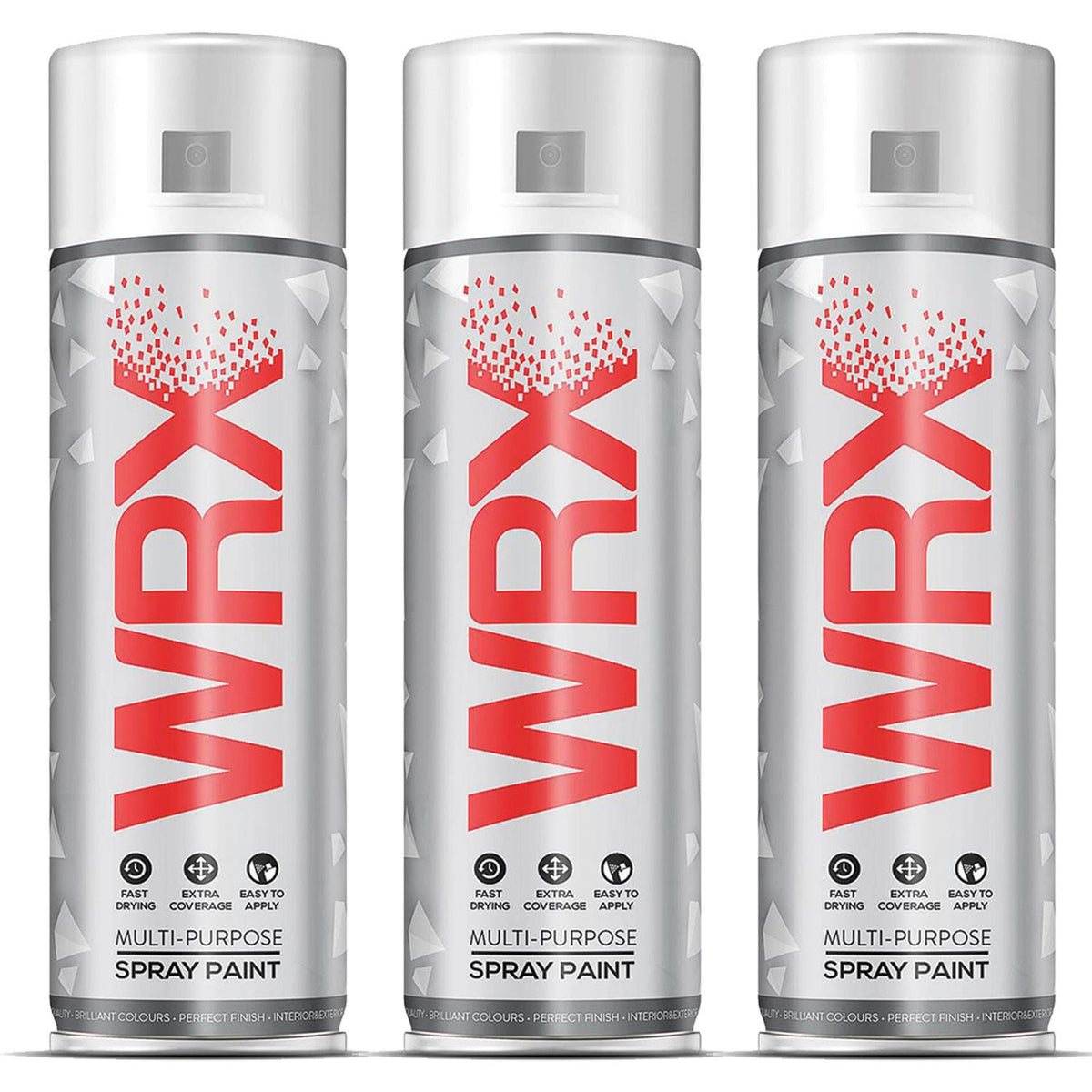 3X WRX Gun Metal Grey Spray Paints 400ml