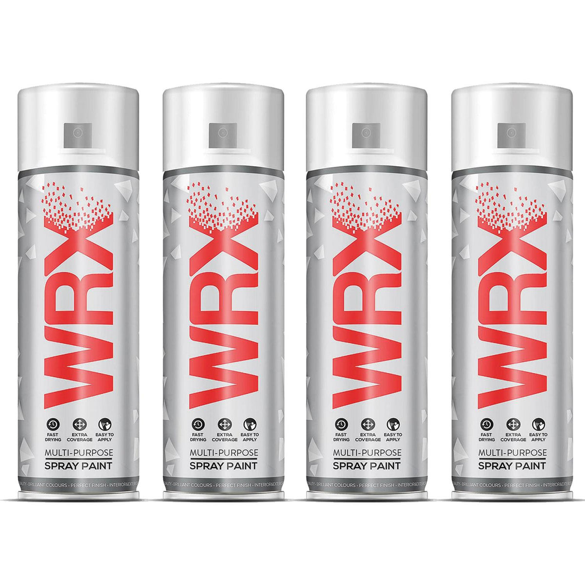 4X WRX Diamond Black Spray Paints 400ml