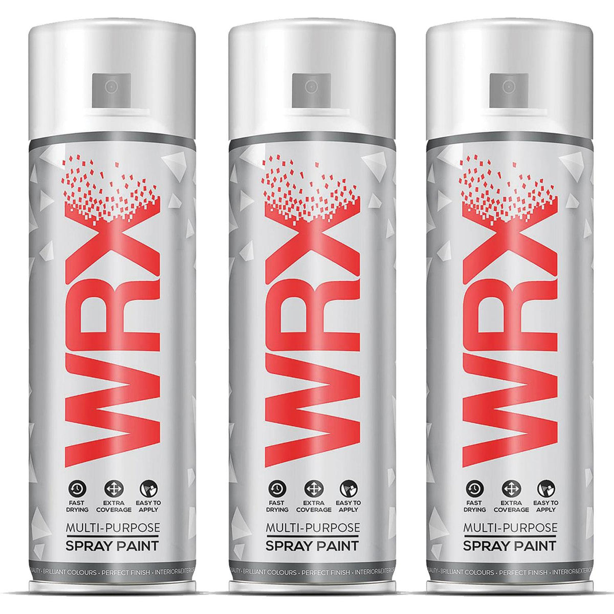 3X WRX Diamond Black Spray Paints 400ml