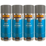 4X Hycote Grey Primer Spray 400ml