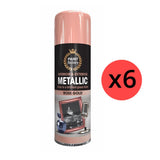 6X Paint Factory Rose Gold Metallic Spray Paint 400ml