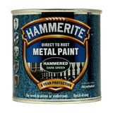 3X Hammerite Hammered Dark Green Paint 250ml