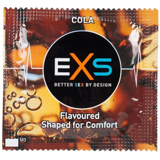 24 X EXS Flavoured Latex Condoms Crazy Cola