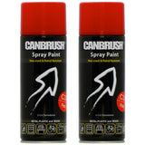 2X Canbrush C33 Red Spray Paint 400ml