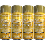 4X Paint Factory All Purpose Gold Metallic Spray Paint 200ml