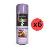 6X Paint Factory Very Violet Gloss Spray Paint 400ml