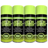 4X Paint Factory Neon Green Spray Paint 400ml