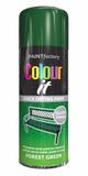 6X Paint Factory Forest Green Gloss Spray Paint 400ml