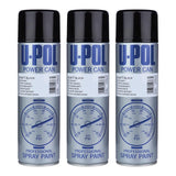 3X Upol Power Can Matt Black Spray Paint 500ml