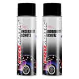 2X Promatic Black Underbody Spray Paint 500ml