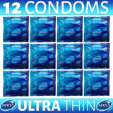 12X Mates Condoms Ultra Thin