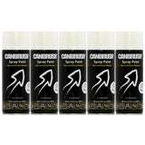 5X Canbrush C2 Gloss White Spray Paint 400ml