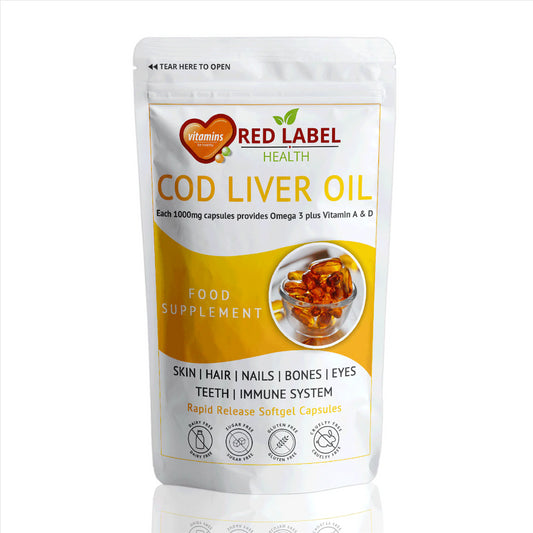 Cod Liver Oil 1000mg - 60 Capsules