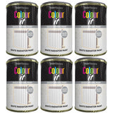 6X Paint Factory White Gloss Radiator Tin Paint 300ml