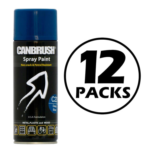 12X Canbrush C23 Deep Blue Spray Paint 400ml