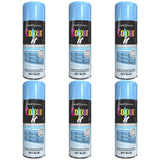 6X Paint Factory Sky Blue Gloss Spray Paint 400ml