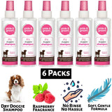 6X Pride & Groom Dry Doggie Shampoo Raspberry Scented