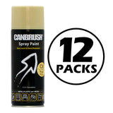 12X Canbrush C6 Royal Ivory Spray Paint 400ml