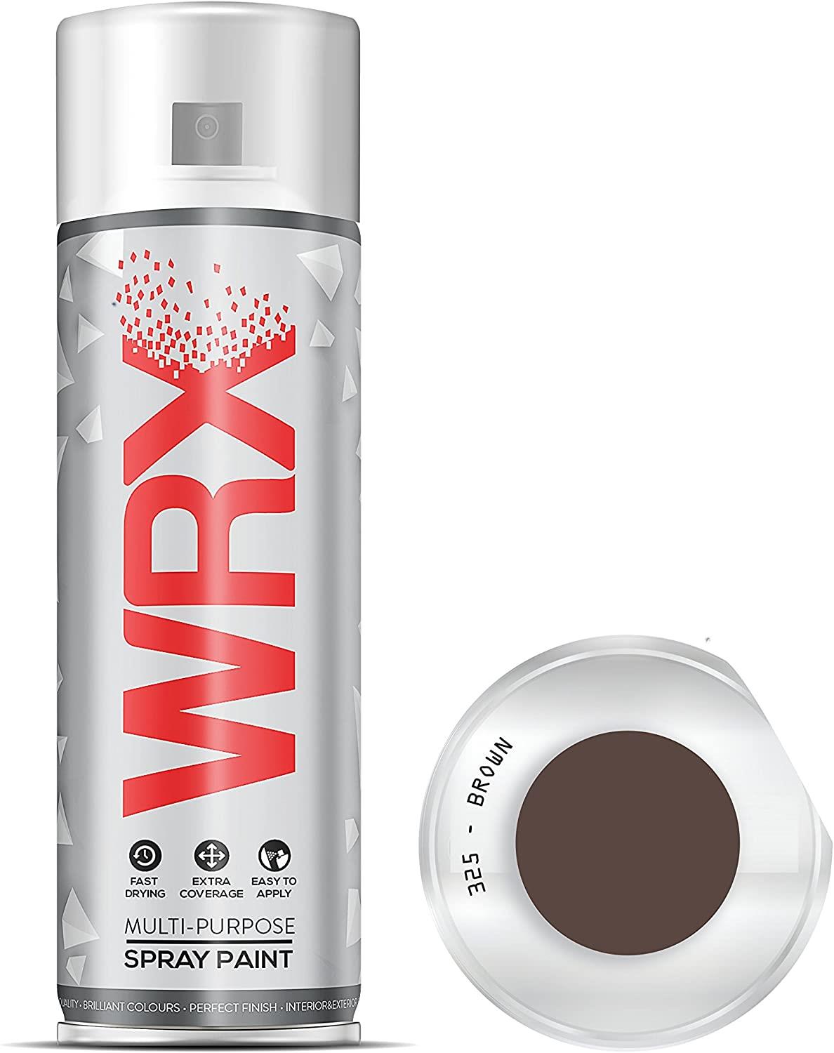 WRX Flat Brown Spray Paint Solvent Based Acrylic 400ml