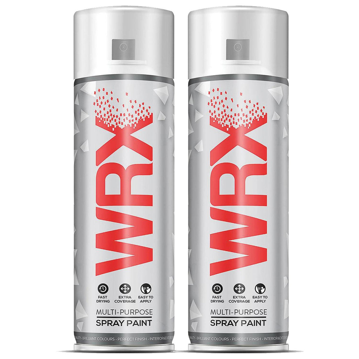 2X WRX Traffic White Spray Paints 400ml