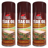 3X Home & Garden Teak Oil Spray 400ml