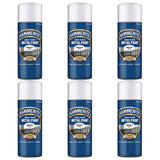 6X Hammerite Smooth Silver Spray Paint 400ml