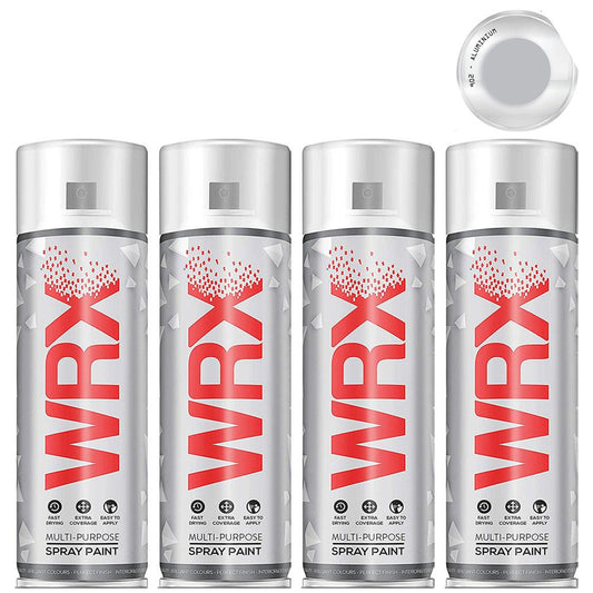 4X WRX Aluminium Spray Paint 400ml