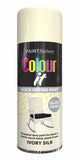 5X Paint Factory Ivory Silk Gloss Spray Paint 400ml