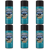 6X Hammerite Satin Black Spray Paint 400ml