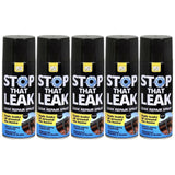 5X Stop That Leak Black Spray 400ml